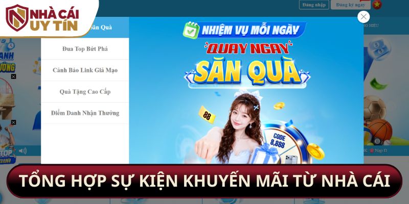 Tổng hợp sự kiện khuyến mãi từ nhà cái